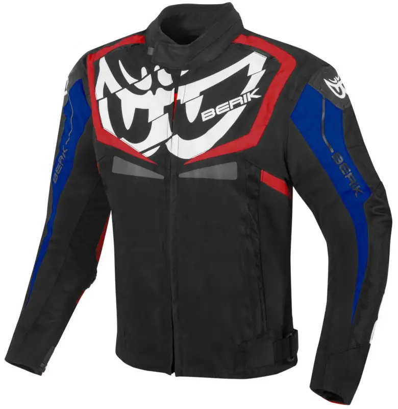 Berik Radic Evo Zwart Rood Blauw Waterdichte Textiele Motorjas Superprijs