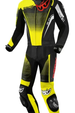 Alleen Vandaag Berik XR-Ace Evo Perforated Zwart Rood Geel 2-Delig Motorpak