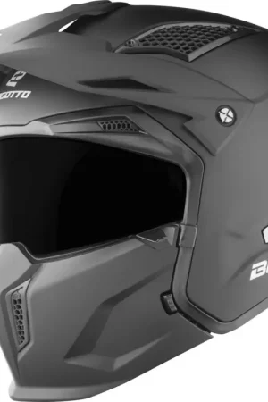 Bestel Nu Bogotto Radic 22.06 Mat Zwart Motorhelm