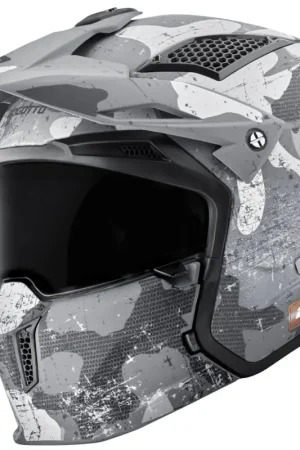 Nieuw Bogotto Radic Camo 22.06 Mat Wit Motorhelm