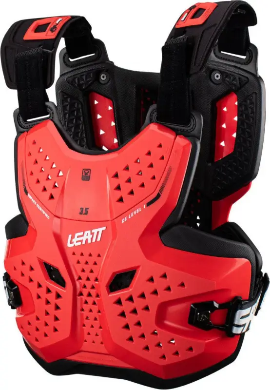 Korting Leatt 3.5 Rode Borstbeschermer