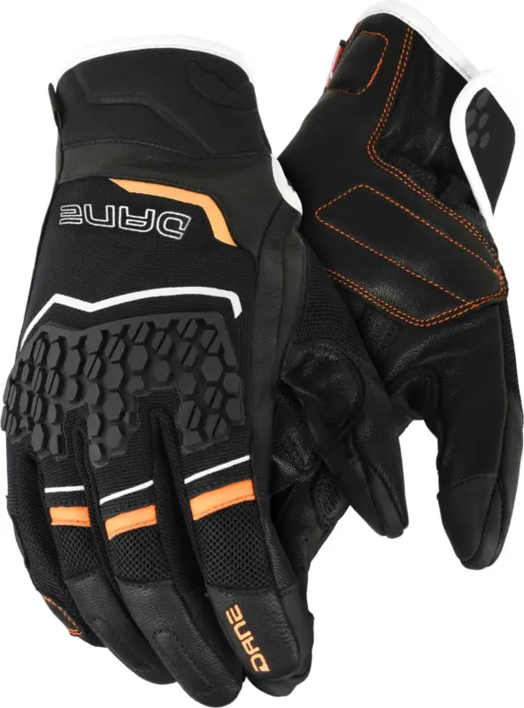 DANE Rorvig Mesh Zwart Oranje Handschoenen Korting