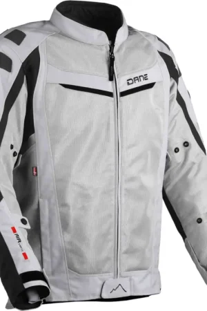 Direct Beschikbaar DANE Solskin Mesh Lichtgrijs Zwarte Textiele Motorjas