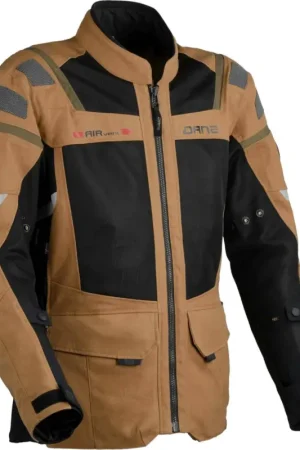 DANE Sundby 2 Mesh Bruin Zwarte Textiele Motorjas Actieprijs