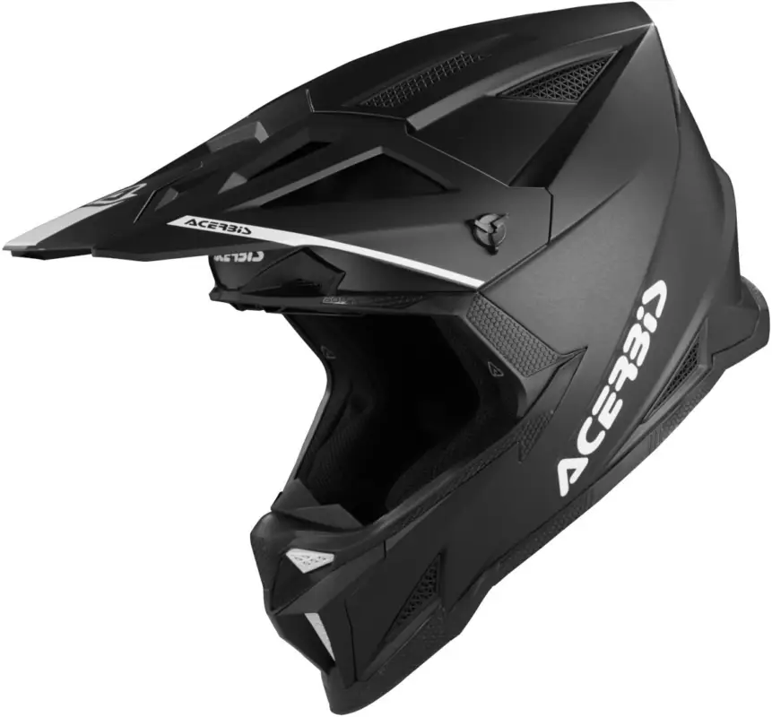 Lage Kosten Acerbis T711 Mat Zwart Crosshelm