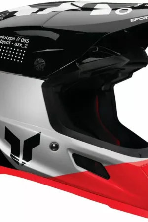 Thor Reflex Strike Zwart Grijs Rood Crosshelm Gecertificeerd