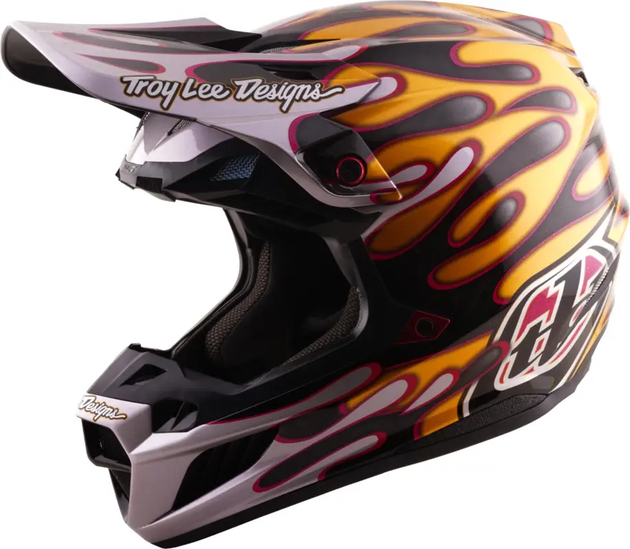 Troy Lee Designs SE5 Carbon MIPS Overspray Motocrosshelm Seizoensaanbieding