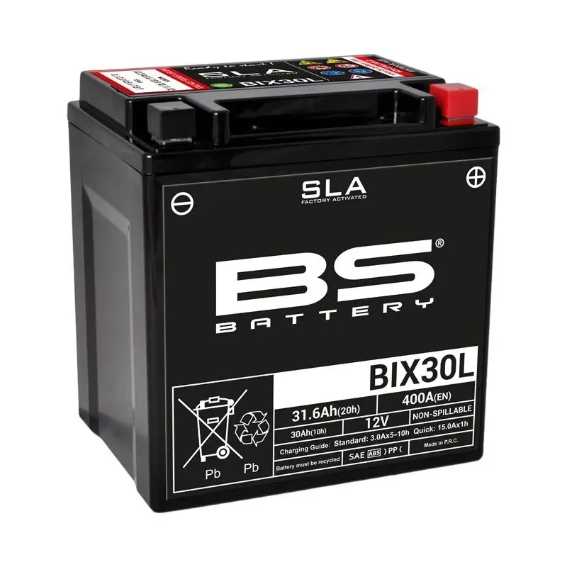 BS Battery Fabrieksmatige onderhoudsvrije SLA-batterij - BIX30L Nieuw