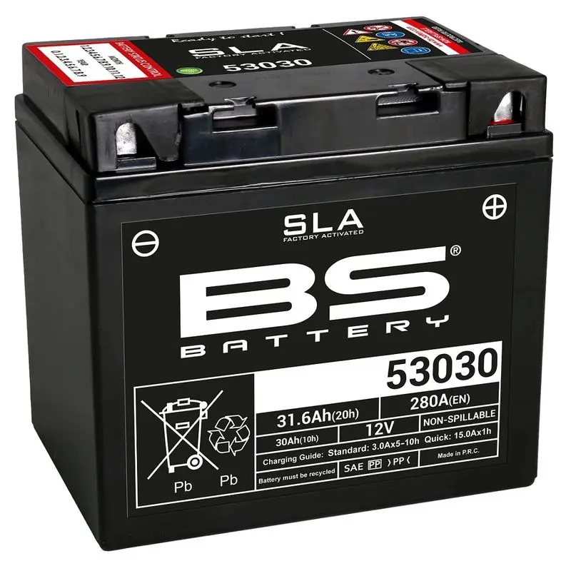 BS Battery In de fabriek geactiveerde onderhoudsvrije SLA-batterij - 53030 Bestseller