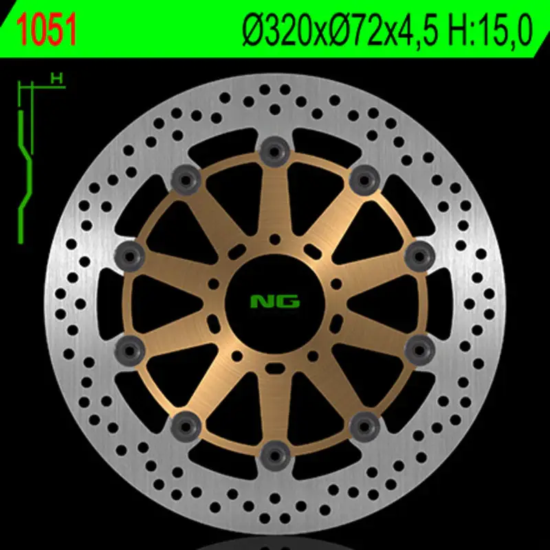 Meest Verkocht NG BRAKES Round Floating Brake Disc
