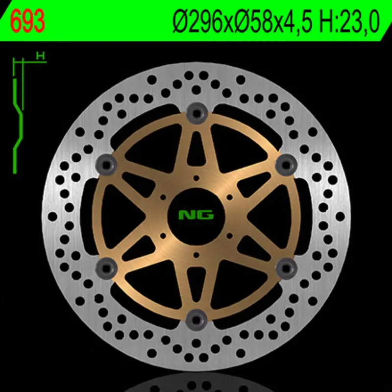 NG BRAKES Round Floating Brake Disc Koop Vandaag