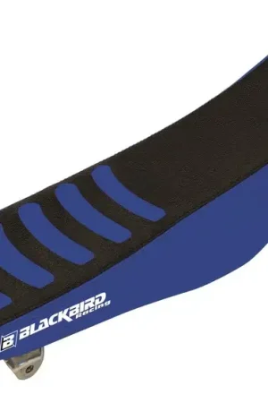 BLACKBIRD Double Grip 3 Seat Cover Black/Blue Yamaha Populair