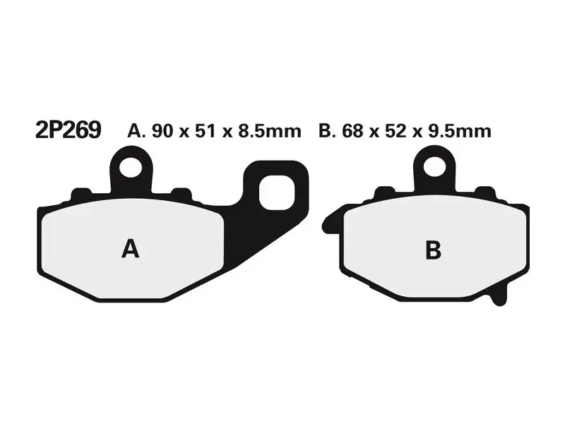 Nissin BRAKE PADS 2P-269NS SINTER METAL Bestseller