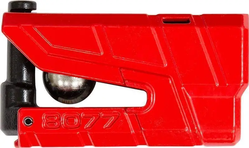 ABUS Schijfremslot GRANIT Detecto XPlus 8077 Rood Laatste Versie