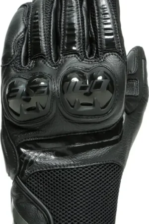 Dainese Mig 3 Unisex Leather Gloves Black 631 Aanbieding