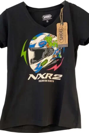 Shoei T-Shirt NXR2 MURAL BLACK - WOMAN NXR2 Mural Black Woman Nieuw