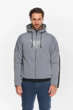 Dainese Bovisa Safety Motorhoodie Grey-Melange/Black N42 Laatste Versie