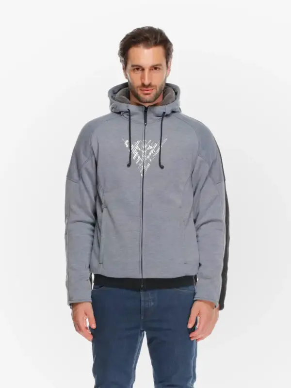Dainese Bovisa Safety Motorhoodie Grey-Melange/Black N42 Laatste Versie