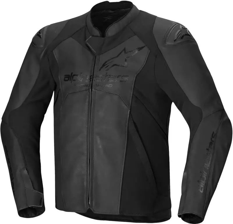 Laatste Versie Alpinestars Faster V3 Leather Motorjas Black/Black 1100