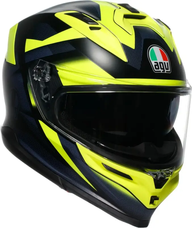 Dagaanbieding AGV K7 Glimpse Matt Black/Yellow Fluo