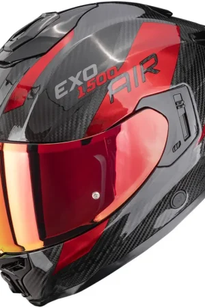 Scorpion EXO-1500 AIR Carbon Platted Black/Red Exclusieve Aanbieding