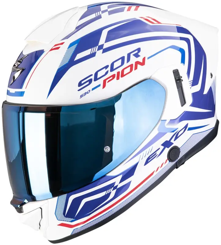 Scorpion EXO-530 AIR Slope White/Blue/Red Uitverkoop