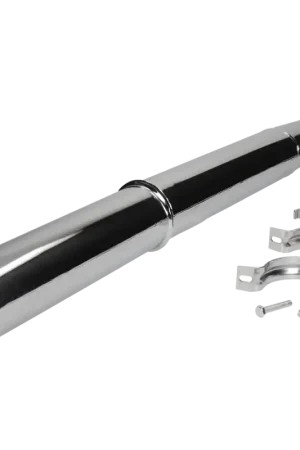 Fabrieksprijs 101 Octane - Chroom uitlaat 28mm met schotplaat Simson S51, S70 Enduro