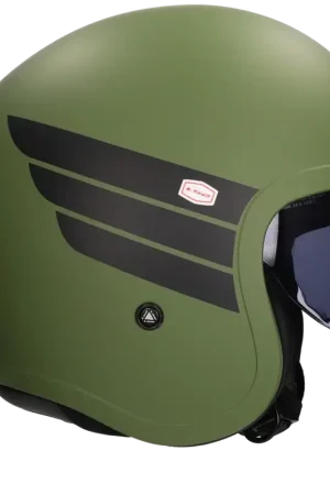 Direct Beschikbaar LS2 -Helm Spitfire II Retro OF599 mat groen