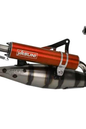 Seizoensaanbieding Uitlaat Yasuni C16 oranje Minarelli Verticaal