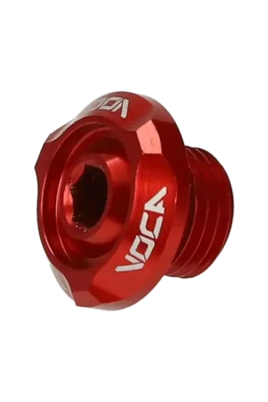 Express Levering Voca Racing -carter olieplug CNC rood voor Minarelli Horizontaal - M14x1.5mm