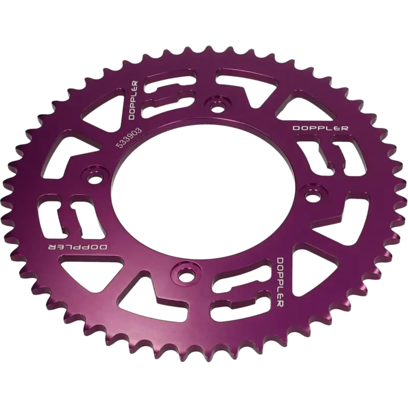 Beperkte Voorraad Doppler achtertandwiel Beta RR 50 53 tands paars (420)