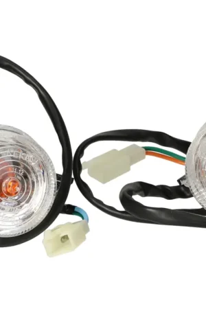 Mezoly -knipperlicht set voorzijde Grande Retro transparant Op = Op