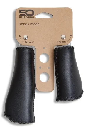 Veilige Betaling Selle Orient - Set handvatten leder 130/92mm zwart