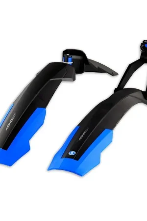 Simpla -Spatbordenset adhd short 26/27.5 inch zwart/blauw Snelle Levering