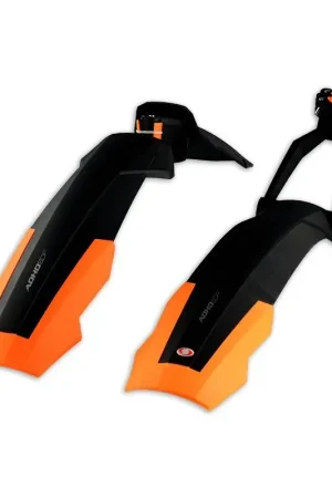 Simpla -Spatbordenset adhd short 26/27.5 inch zwart/oranje Bestseller