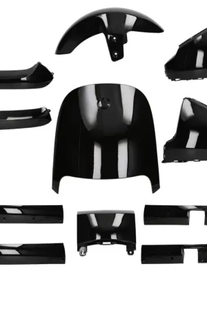 Premium Kappenset glans zwart 9 delig voor Segway E110, E125