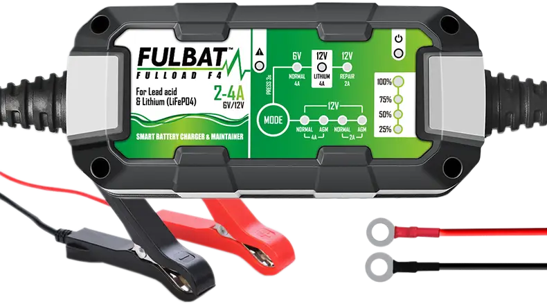 Fulbat - Acculader / uppelladerFulload F4 (6/12V 2AH-80AH) Uitverkoop